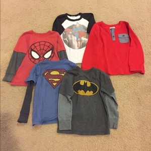 Lil’ Boys long sleeve shirt bundle - 5T